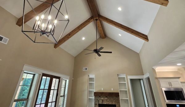 Oak beams add a unique style to your living spaces.